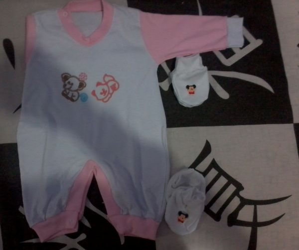 Macacao Pantufinha e luvinha